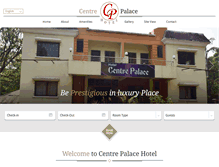 Tablet Screenshot of hotelcentrepalace.com